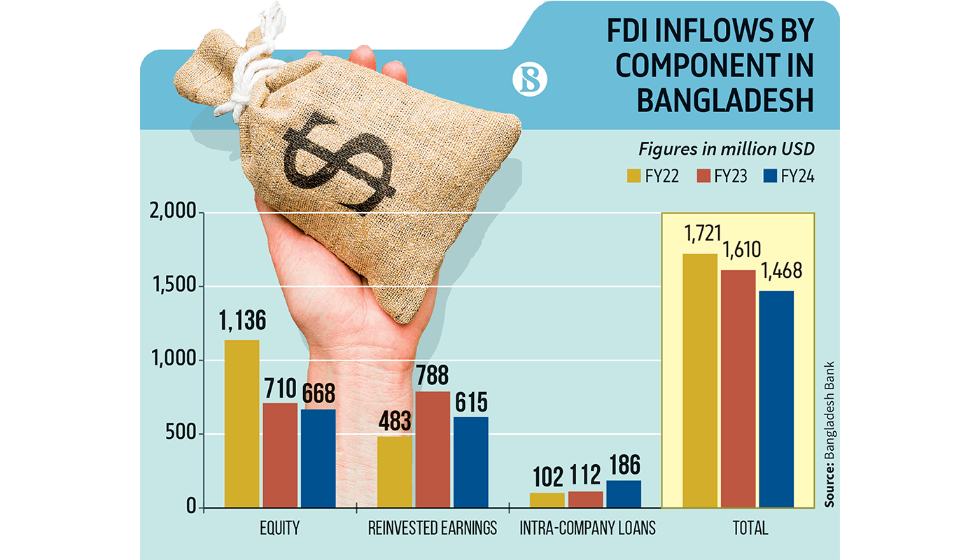 FDI drops by 8.8% in FY24 amid economic volatility